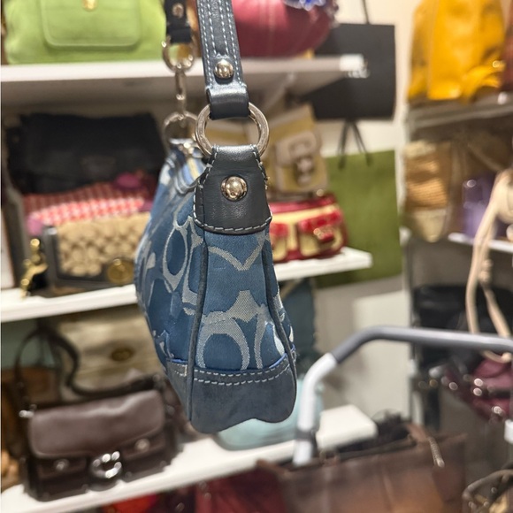 Coach Blue and Gray Mini shoulder bag - Picture 4 of 4